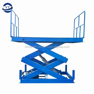 portable hydraulic lift stationary scissor lifting platform material handling lift
