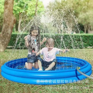 Inflatable Pool 120cm Outdoor PVC Kids Swimming Play <b>Set</b> With Water <b>Spray</b> Feature - Product Image 3
