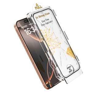 Điện Thoại Di Động Bảo Vệ Màn Hình Bảo Vệ Phim Công Cụ Kit <span class=keywords><strong>3x</strong></span> Mạnh Mẽ Không Thể Phá Vỡ Glass Bảo Vệ Màn Hình Cho Iphone 11 12 13 14 15 Pro - Product Image 1