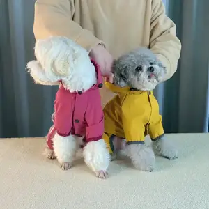 Produk Terbaik Produk Hewan Peliharaan Pakaian Anjing Mantel Hujan Anjing Pakaian Anak Anjing Tahan Air Kostum Anjing untuk Hari Hujan