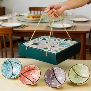 ชุดชามเซรามิก ชุดชามและจาน ภาชนะบนโต๊ะอาหาร กล่องของขวัญ เปิดขายแล้ว ชามของขวัญขนาดเล็ก ชุดชามของขวัญ - Product Image 2