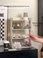 Boîte de rangement pour capsules de thé et de café multicouche en PET, organisateur de bureau en PET pour le bureau, la salle de thé, le comptoir de bar, le salon
