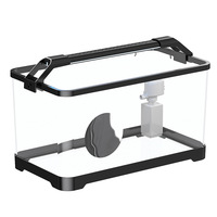 Aquarium intelligent moderne avec loupe intégrée pour poissons rouges, filtration domestique, petit et moyen format, aquascape de bureau, nouveau modèle