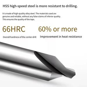 高速钢螺旋槽中心钻头尺寸<span class=keywords><strong>2</strong></span>.5 3 4 5 6*100/150 - Product Image 3