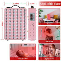 Lámpara LED de 300W, Irradiación Infrarroja, Lámpara de Calentamiento con Luz Roja, Lámpara de Fisioterapia de Espectro Completo, Tipo Botón, Negra, Infrarrojo Lejano