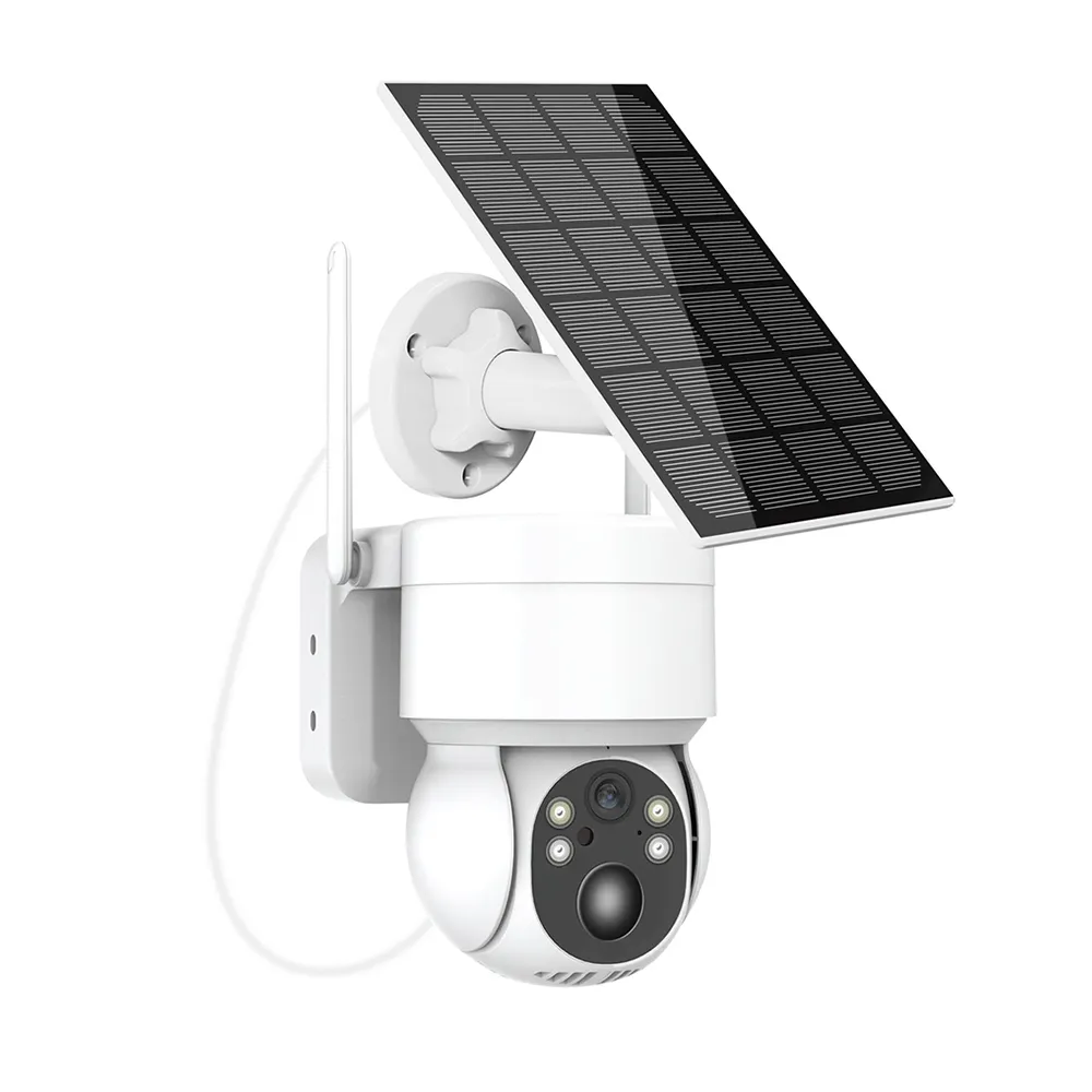 पीटीए सौर संचालित ऐ सुरक्षा कैमरा आउटडोर घर के लिए मानव ट्रैकिंग दो तरह से ऑडियो वाईफ़ाई 4 G
