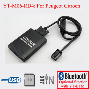 Yatour-cambiador de música digital para coche, reproductor de audio Hi-fi <span class=keywords><strong>YT</strong></span>-M06 USB SD <span class=keywords><strong>MP3</strong></span> para Peugeot y Citroen - Product Image 2