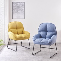 Sillón Individual Moderno y Minimalista para Sala de Estar, Cómodo, Suave y Multifuncional, para Uso en Villas y Hospitales