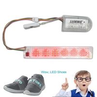 Zapatillas de correr portátiles controladas por aplicación, tablero de señal de pantalla de luz LED Flexible, voltaje de 5V para pantallas de señalización Digital de desplazamiento