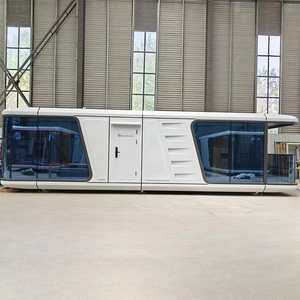 2024 Hot Application Steel Frame Space <strong>Capsule</strong> Fast Constructed Houseboat Greenhouses Exterior Sandwich Panel Bedroom <strong>Bathroom</strong> - Product Image 1