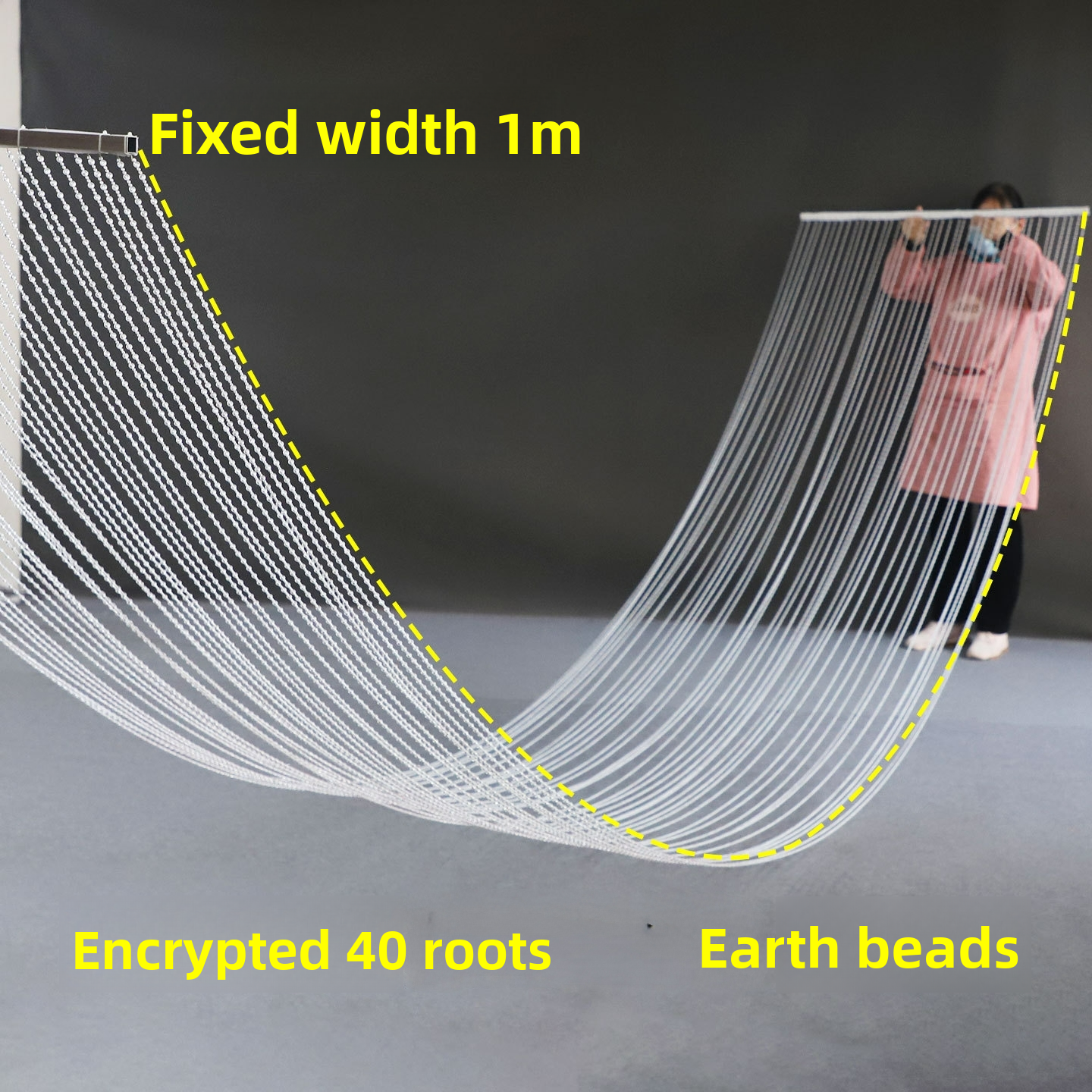 Clear+earth bead(increase density:40pcs/set)
