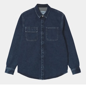 Chemises personnalisées pour adolescents Chemises en jean découpées pour hommes Veste en jean 100% coton Chemise en denim <span class=keywords><strong>noir</strong></span> décontractée pour hommes - Product Image 6