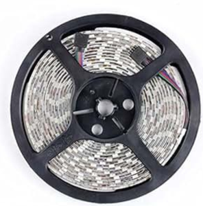 ไฟ LED แถบกันน้ำ IP65 รุ่น 5050 RGB 60LED/เมตร DC24V ควบคุมผ่านแอพพลิเคชั่น เปลี่ยนสีได้ ใช้ได้ทั้งภายนอกและภายในอาคาร - Product Image 1