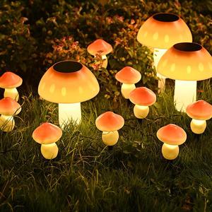 Luces Solares de Jardín con Forma de Hongo, Impermeables, para Decoración de Césped, Patio y Jardín - Product Image 4