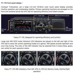 วิทยุสื่อสาร Yaesu FT-710 100W 50MHz 70MHz ย่าน AESS คลื่นสั้น ขนาดกะทัดรัด SDR สำหรับนักวิทยุสมัครเล่น ใช้ได้ทั้งแบบเคลื่อนที่และสถานีฐาน - Product Image 4