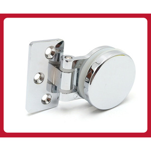 Stainless Steel Glass Door <b>Hinge</b> 3 Hole 180 Degree Opening Minimalist Design Cabinet Bracket <b>Folding</b> Door Connector - Product Image 5