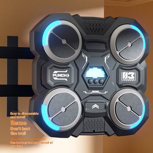 Addestratore di boxe elettronico intelligente per bambini bersaglio da parete di decompressione domestica in plastica a base di musica strutture di giocattoli per esterni - Product Image 4
