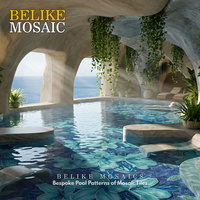 Motifs de piscine personnalisables, mosaïque parquet, spa aquatique, jacuzzi, villa moderne époustouflante, hôtel, bord infini