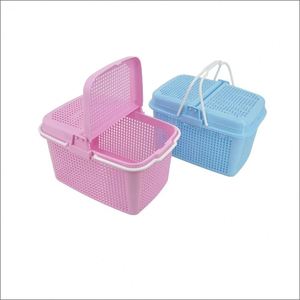Cesta de Plástico para Compras de Supermercado Personalizada al por Mayor con Tapa - Product Image 2