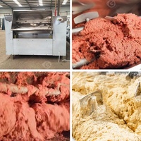 Vis Vlees Fruit Groente Poeder Mixer Dubbele As China 50Kg Snij-En Mengverwerkingsmachine