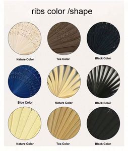 Abanicos de Bambú Personalizados con Decoración Tallada, Estilos Clásicos Tradicionales con Motivos de Ángeles, Novedad 2023 - Product Image 6