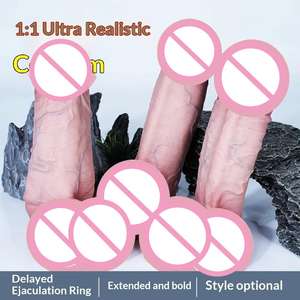 Condón de Silicona Premium para Hombre, Hueco, Suave, Cómodo y de Liberación Retardada, Juguetes Sexuales para Adultos - Product Image 5