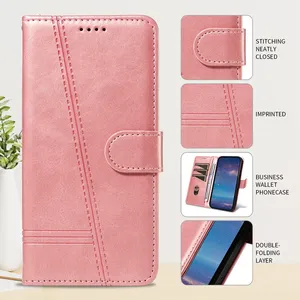 Ligne étui en cuir pour <span class=keywords><strong>Samsung</strong></span> Galaxy A32 A33 A34 A35 A52 A52S A53 A54 A55 A72 A73 5G M15 M54 M55 M62 M22 Flip Wallet Card Cover - Product Image 2