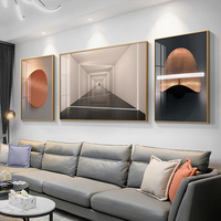 Lumière luxe mode 3 paires de peinture cristal porcelaine salon maison bureau avant décoration peintures et art mural