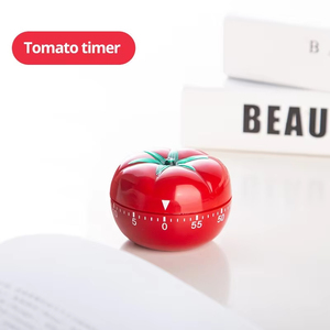 Temporizador de Cocina con Forma de Tomate Rojo, Lindos Gadgets Mecánicos para Recordatorios - Product Image 3