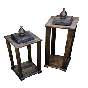 Lanterne en bois faite à la main avec panneaux en verre, design personnalisé, pour mariage, Noël, anniversaire, Saint-Valentin, décoration de la maison - Product Image 5
