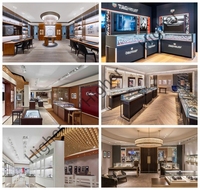 Vitrine de présentation de montres pour magasin de montres, design de comptoir de vente au détail, meuble de présentation pour la décoration de boutique horlogère