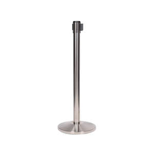 Supporto per la gestione della coda retrattile pali per la sicurezza dell'aeroporto controllo della linea di ferro in plastica materiale 2m 3m 5m cintura <span class=keywords><strong>Stanchion</strong></span> - Product Image 4