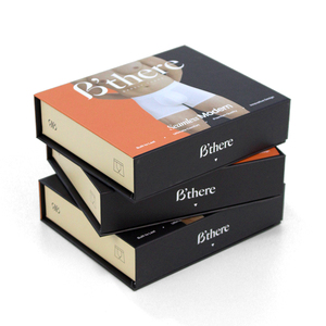 Big Logo Folding Collapsible Cardboard Baby Black Luxury Gift Packaging Rigid Magnetic Paper Boxes with Lid for Small Business - Product Image 2