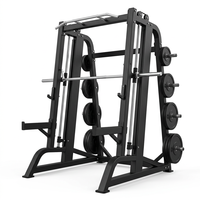 Rack de squat Smith en acier coudé avec barre ergonomique à 7 degrés, équipement de gym commercial multifonctionnel personnalisé OEM