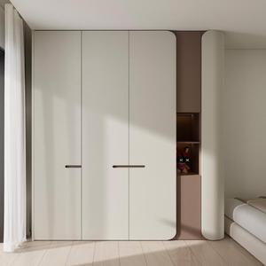 Armario de Madera Maciza con Chapa de Madera de Alta Gama, Armario de Almacenamiento de Lujo Italiano para el Hogar - Product Image 4