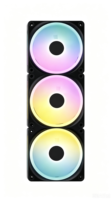 Ventilador de Caja RGB de Levitación Magnética Speedy Premium de 120 mm, Paquete Triple, Sistema de Control de Enlace, Concentrador, Negro, Silencioso, Ventilador de Refrigeración para Juegos de PC