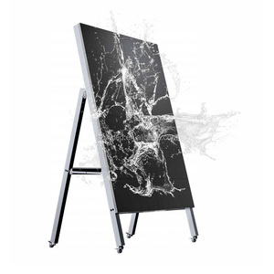 Support d'affichage vertical lumineux à LED pour publicité extérieure, panneau lumineux haute luminosité, support de poster rechargeable - Product Image 4