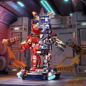 Zhegao GZ8008 blocchi di mattoni da costruzione per bambini Super Hero Unicornes Iron Robot Man Model Toys Block - Product Image 4