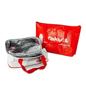 Logotipo personalizado Promocional Reutilizável Saco De Isolamento Térmico Atacado Pequeno 6 Pode Não Tecido Isolado Lunch Cooler Bag Para Alimentos