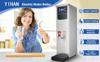 Chauffe-eau électrique portable en acier inoxydable commercial, écran LCD, 2500W, pour les foyers, les hôtels, les restaurants, chauffe-eau