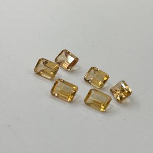 หินอัญมณีคุณภาพสูงสีบุษราคัมสีเขียวมรกตเจียระไนทรงแปดเหลี่ยมอัญมณีบุษราคัม - Product Image 5