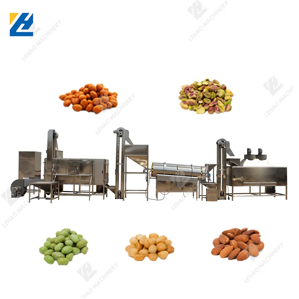 Mezclador multimaterial de marca famosa, máquina de fabricación de aperitivos en línea de producción de nueces Saladas y sazonadas en Sudáfrica