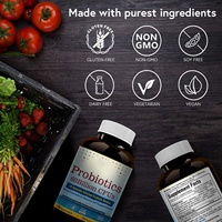 Capsules de probiotiques de bienvenue de marque privée 60 milliards d'UFC 20 souches Prébiotiques et probiotiques pour hommes et femmes Appareil digestif et immunitaire