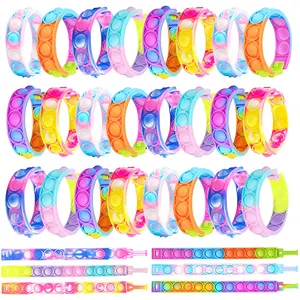 Dazgirl grosir mainan pereda stress fidget pop it gelang multiwarna