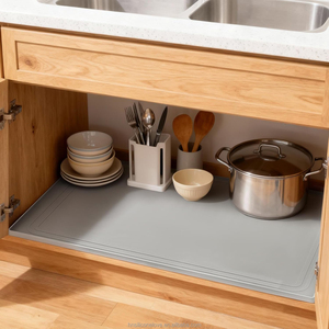 <b>Silicone</b> Under Sink <b>Mat</b> with Raised Edge for Leak and Spill Protection Food Grade Waterproof Cabinet Liner in Multiple Sizes - Product Image 3