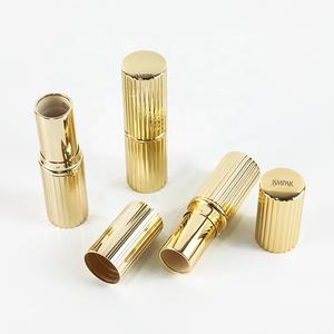कस्टम लोगो राउंड गोल्ड लक्जरी एल्यूमीनियम पैकेज होंठ बाम कंटेनर खाली लिपस्टिक ट्यूब - Product Image 2