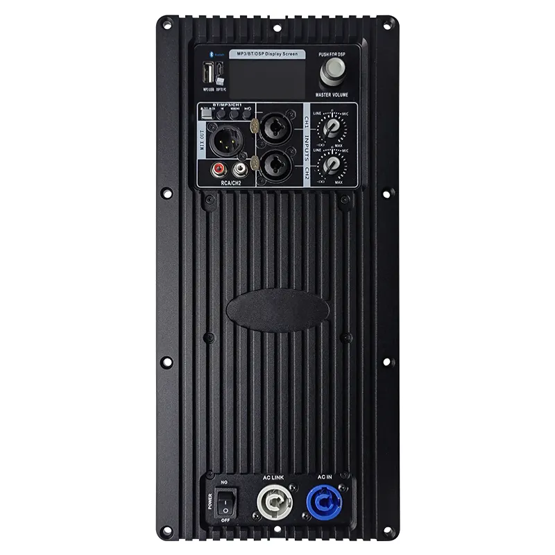 PAL500 + CQ190 400W 2 kanal D sınıfı dijital ses periferik güç Dsp aktif hoparlör amplifikatör modülü