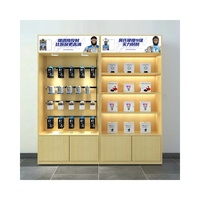 Accessoires modernes personnalisés Vitrine avec écran LED souple pour étui de téléphone portable Vitrine pour kiosque de centre commercial Vitrine de haute technologie