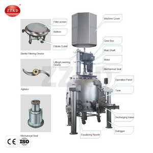 Séchoir à filtre Nutsche multifonctionnel pour la filtration, le séchage et le mélange en une seule unité - Product Image 4