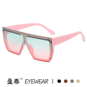 Lunettes de soleil carrées à grande monture UV400 pour femmes, tendance - Product Image 5